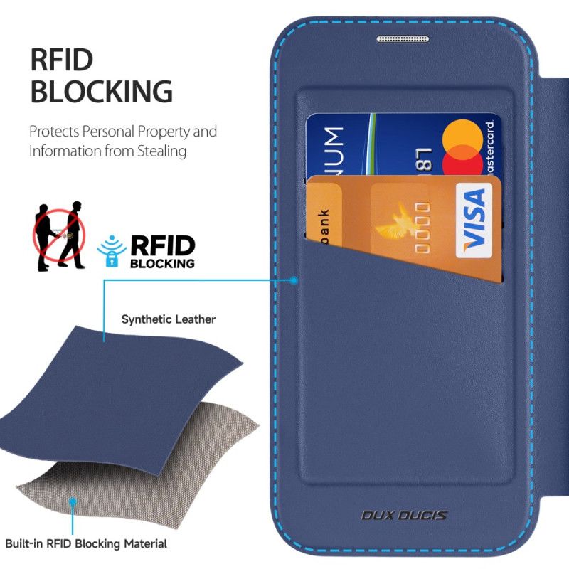 Flip Cover iPhone 17 Pro Skin X Pro-serien Med Dux Ducis-stander
