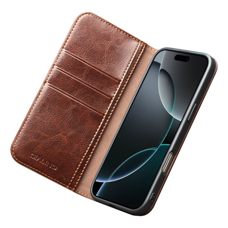 Flip Cover iPhone 17 Pro Vintage Qialino