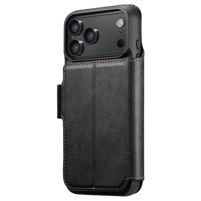 Flip Cover Til iPhone 17 Pro Magsafe Tofarvet Aftageligt Etui