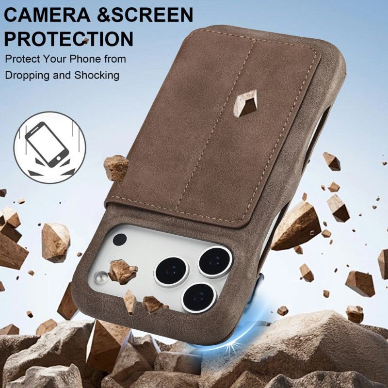 Læder Cover iPhone 17 Pro Telefon Etui Lc.imeeke