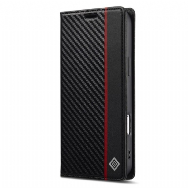 Læder Cover iPhone 17 Pro Telefon Etui Lc.imeeke Kulfiber