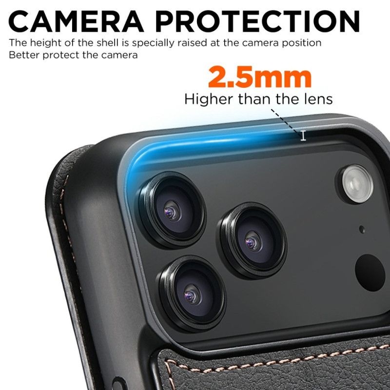 Læder Cover iPhone 17 Pro Telefon Etui Magsafe-kompatibelt Vintagedesign