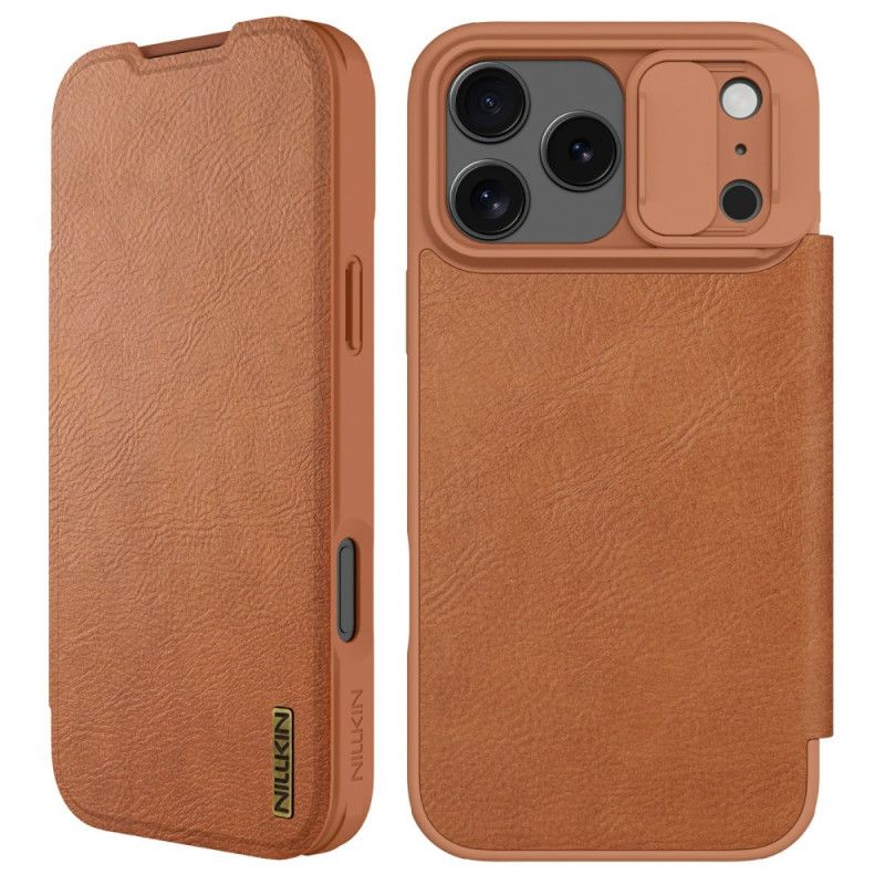 Læder Cover iPhone 17 Pro Telefon Etui Qin Pro-serien Nillkin