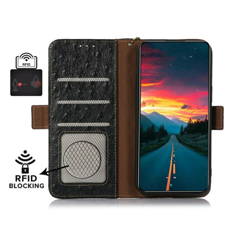 Læder Cover iPhone 17 Pro Telefon Etui Struds Tekstureret Læder
