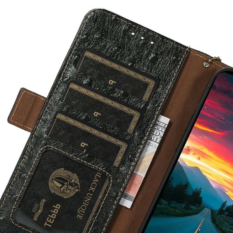 Læder Cover iPhone 17 Pro Telefon Etui Struds Tekstureret Læder