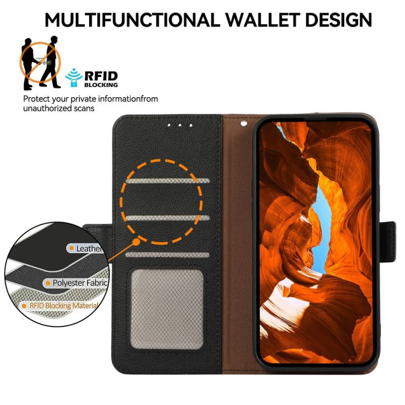 Cover Til Xiaomi Redmi Note 14 Pro 4g Abeel Læder Effekt