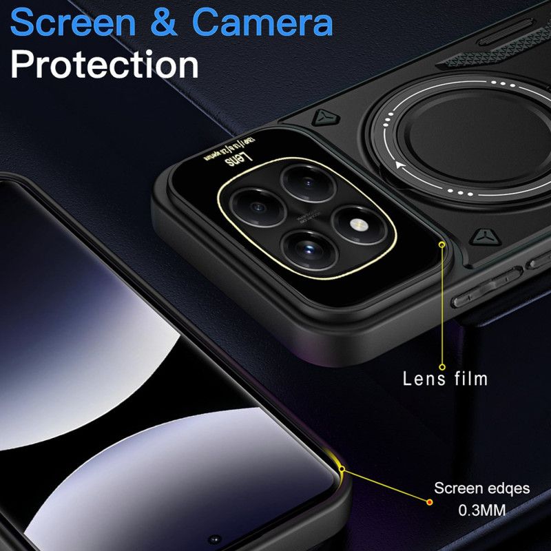 Cover Til Xiaomi Redmi Note 14 Pro 4g Magnetisk Roterende Stativ