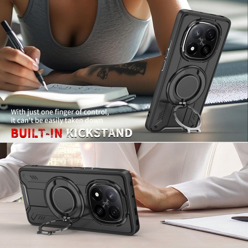 Cover Til Xiaomi Redmi Note 14 Pro 4g Magsafe Kompatibel Med Roterende Stativ