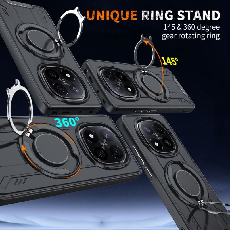 Cover Til Xiaomi Redmi Note 14 Pro 4g Magsafe Kompatibel Med Roterende Stativ
