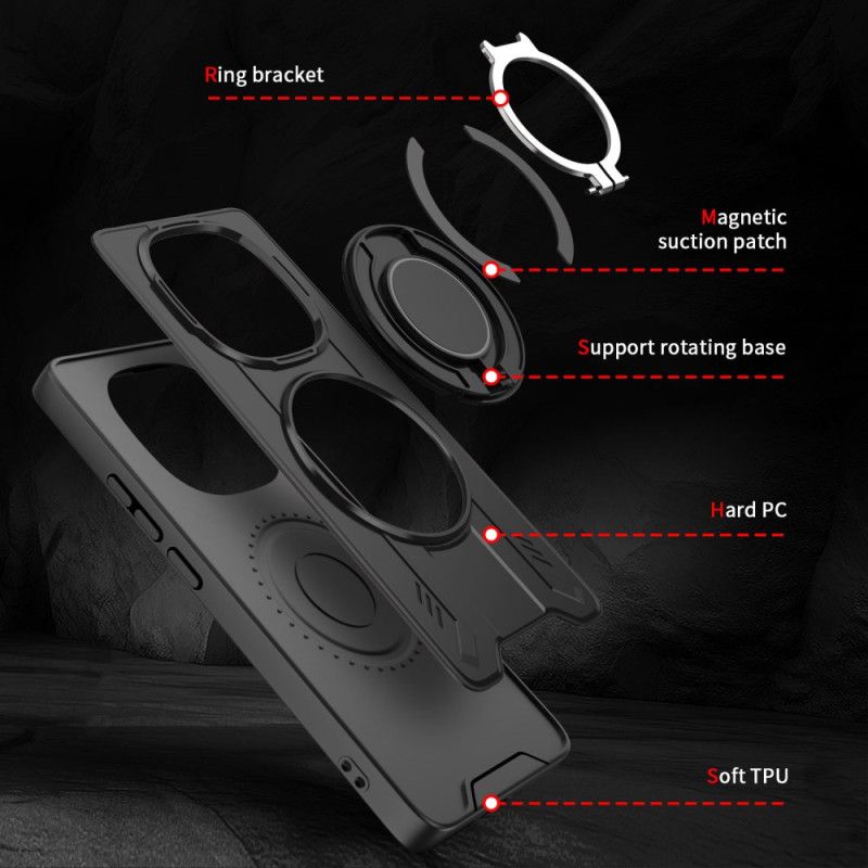 Cover Til Xiaomi Redmi Note 14 Pro 4g Magsafe Kompatibel Med Roterende Stativ