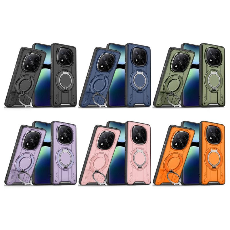 Cover Til Xiaomi Redmi Note 14 Pro 4g Magsafe Kompatibel Med Roterende Stativ
