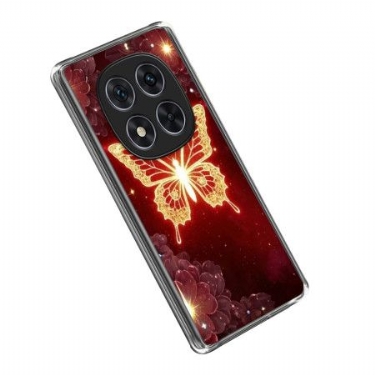 Cover Xiaomi Redmi Note 14 Pro 4g Gylden Sommerfugl