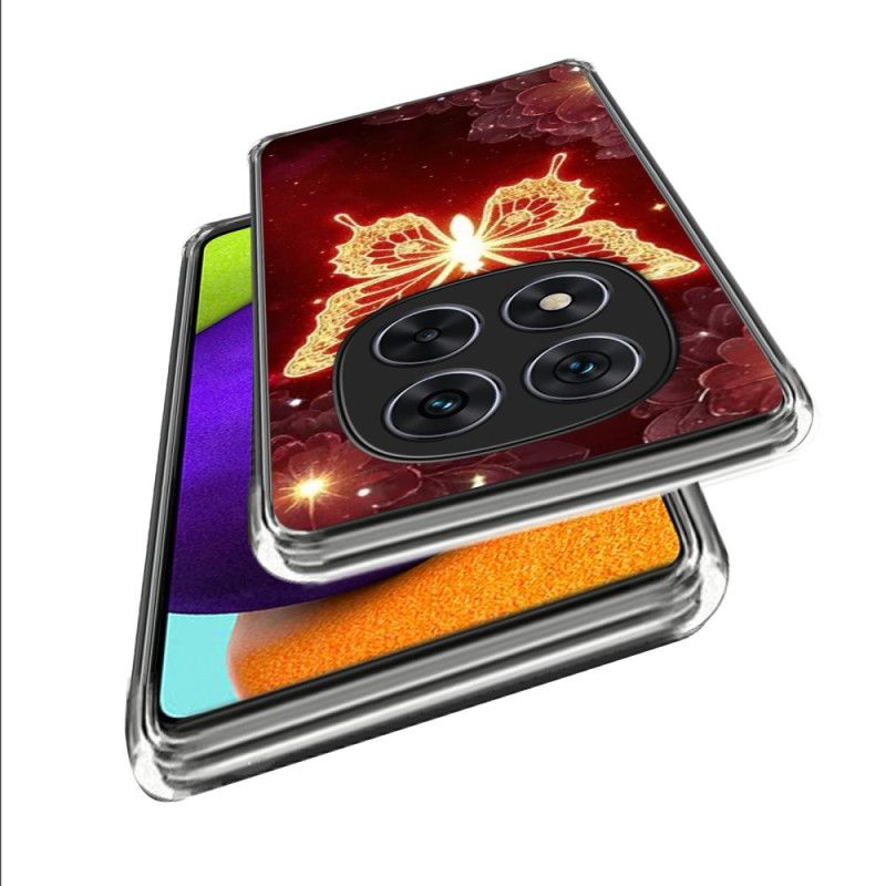 Cover Xiaomi Redmi Note 14 Pro 4g Gylden Sommerfugl