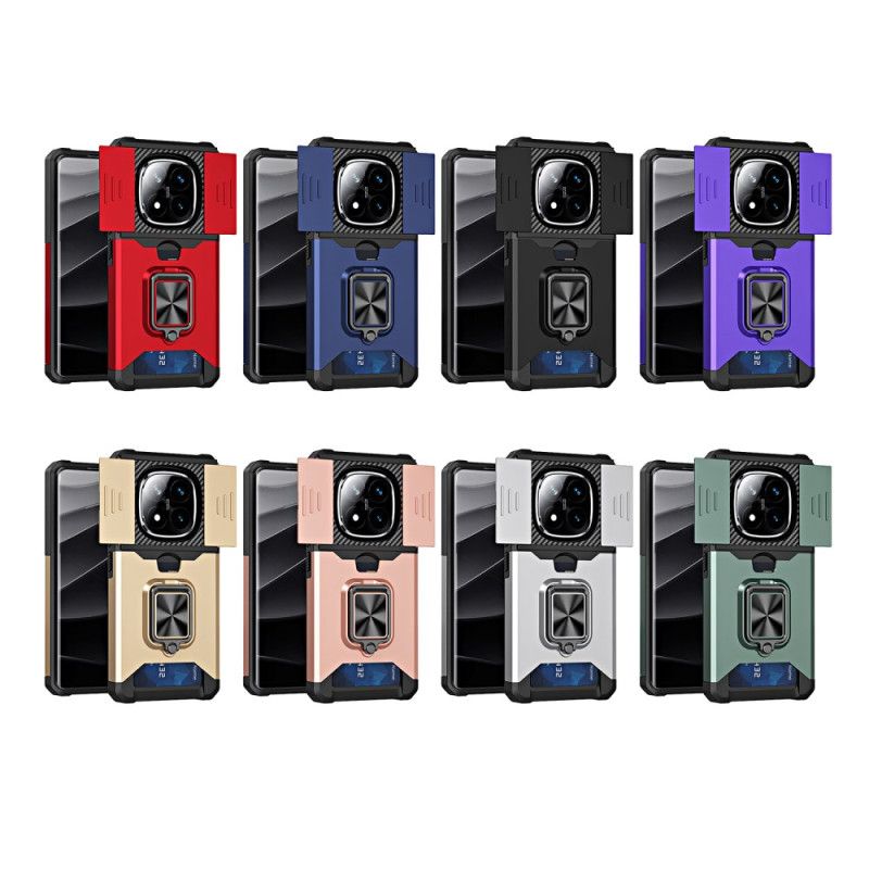 Cover Xiaomi Redmi Note 14 Pro 4g Linsebeskytter Og Kortholder