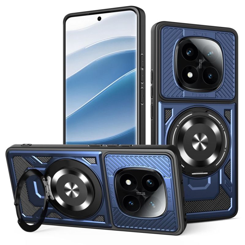 Cover Xiaomi Redmi Note 14 Pro 4g Magnetisk Med Roterende Stativ