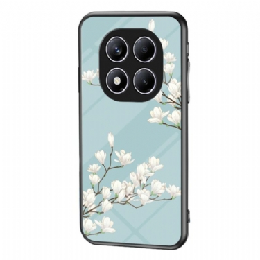 Cover Xiaomi Redmi Note 14 Pro 4g Telefon Etui Blomsterhærdet Glas