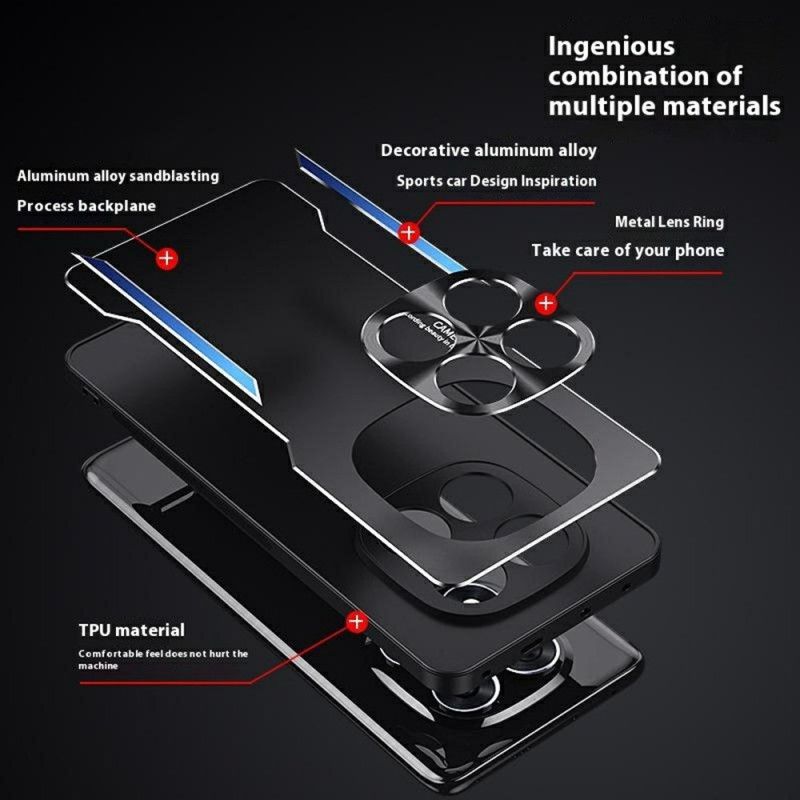 Cover Xiaomi Redmi Note 14 Pro 4g Telefon Etui Metallisk Effekt