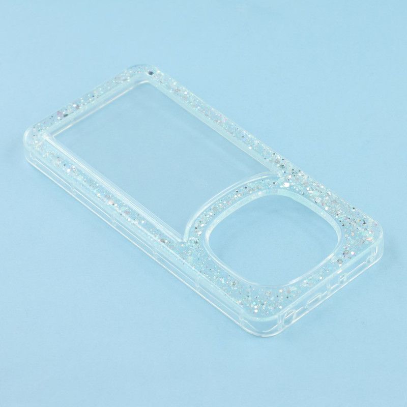 Cover Xiaomi Redmi Note 14 Pro 4g Transparent Med Glitterkanter