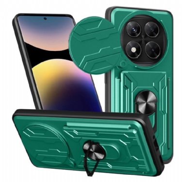 Cover Xiaomi Redmi Note 14 Pro 4g Ultra-resistent Med Stativ Og Linsebeskytter