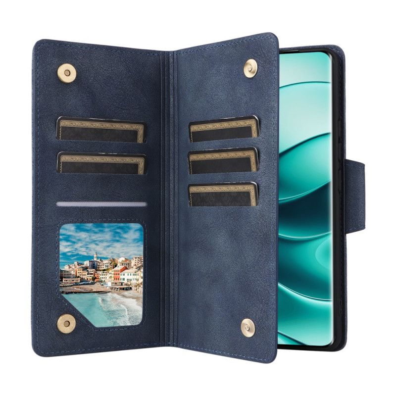 Flip Cover Til Xiaomi Redmi Note 14 Pro 4g Lynlåspung Med Rem