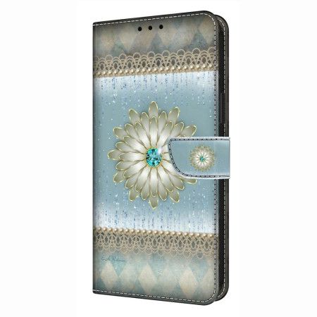Flip Cover Til Xiaomi Redmi Note 14 Pro 4g Retro Blomstermønster
