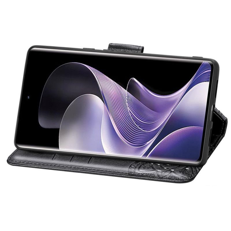 Flip Cover Xiaomi Redmi Note 14 Pro 4g Barok Sommerfugl