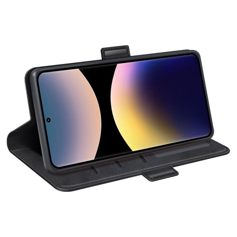 Flip Cover Xiaomi Redmi Note 14 Pro 4g Dobbeltlukning