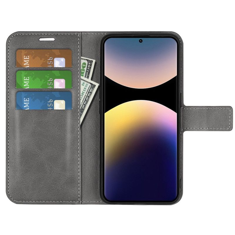 Flip Cover Xiaomi Redmi Note 14 Pro 4g Læderstil