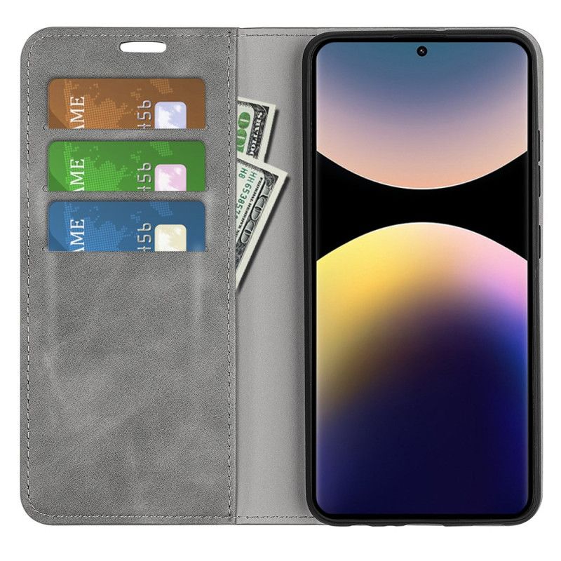 Flip Cover Xiaomi Redmi Note 14 Pro 4g Læderstil