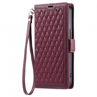 Flip Cover Xiaomi Redmi Note 14 Pro 4g Quiltet Med Rem