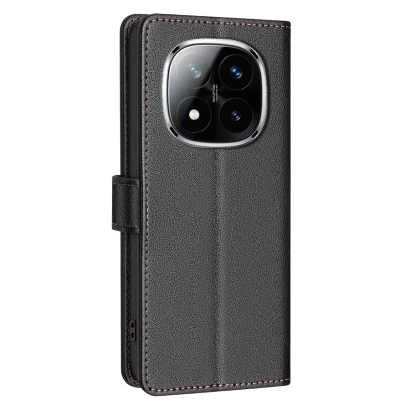 Flip Cover Xiaomi Redmi Note 14 Pro 4g Rfid-blokerende Binfen-farve