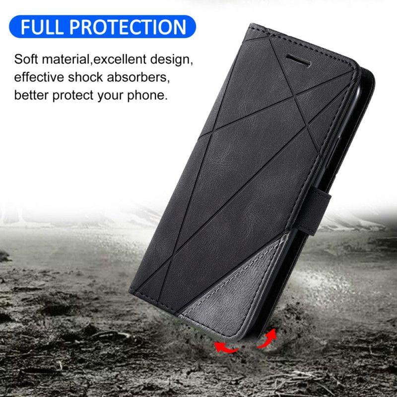 Flip Cover Xiaomi Redmi Note 14 Pro 4g Tofarvet Med Striber
