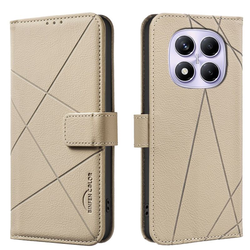 Læder Cover Xiaomi Redmi Note 14 Pro 4g Binfen Color Linjer