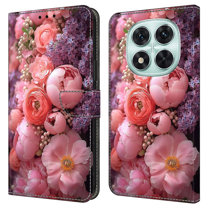 Læder Cover Xiaomi Redmi Note 14 Pro 4g Blomsteragtig