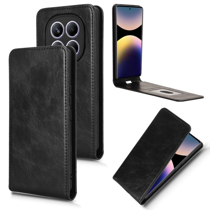 Læder Cover Xiaomi Redmi Note 14 Pro 4g Lodret Vippedesign