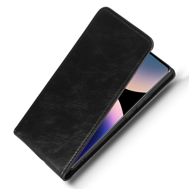 Læder Cover Xiaomi Redmi Note 14 Pro 4g Lodret Vippedesign