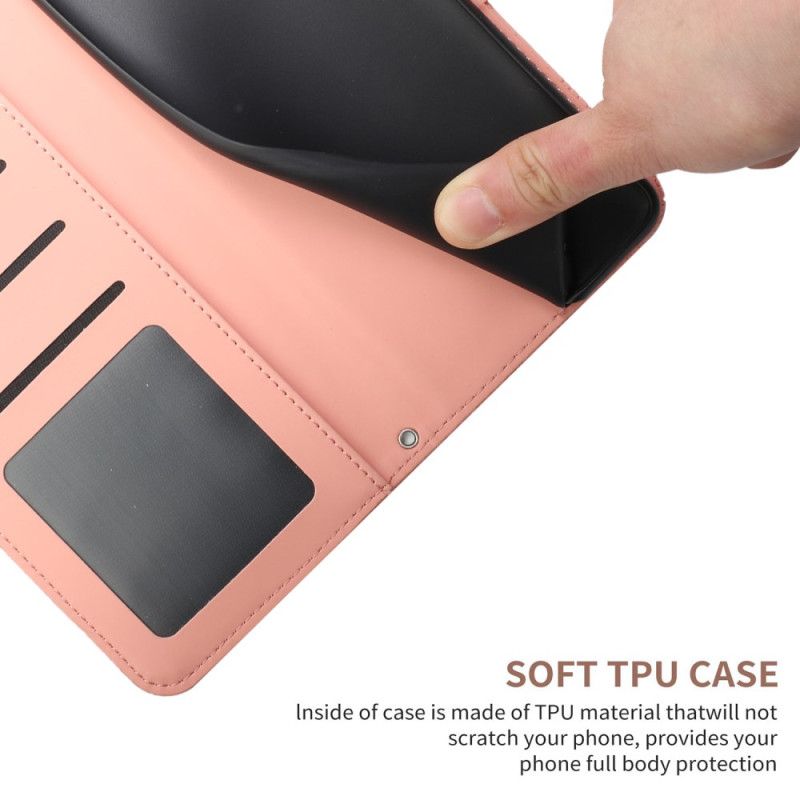Læder Cover Xiaomi Redmi Note 14 Pro 4g Sommerfugleprintrem