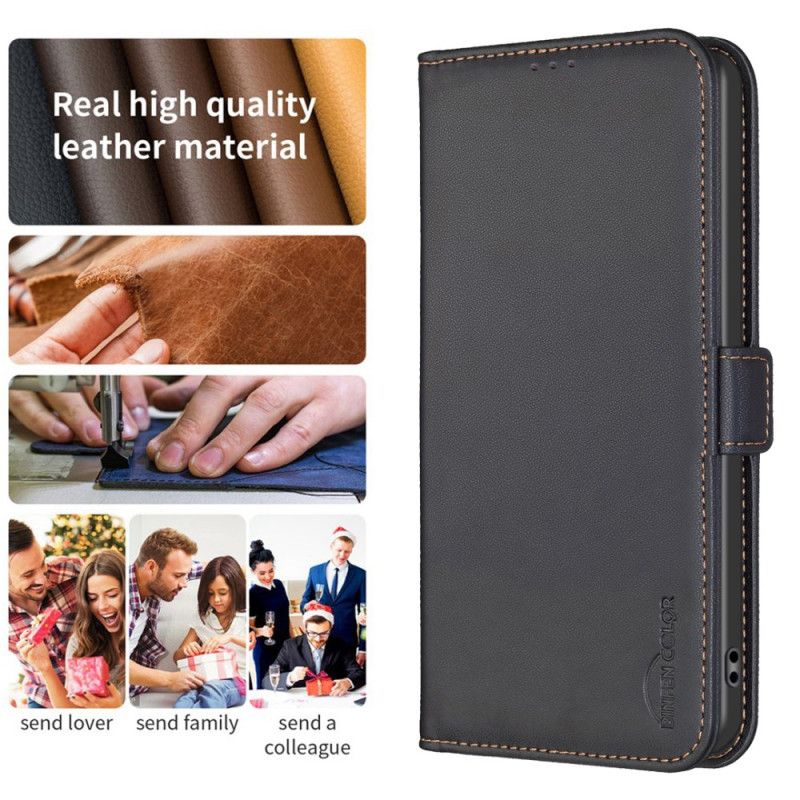 Læder Cover Xiaomi Redmi Note 14 Pro 4g Telefon Etui Binfen-farve