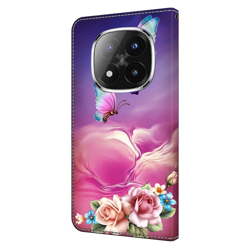 Læder Cover Xiaomi Redmi Note 14 Pro 4g Telefon Etui Eventyrdekoration