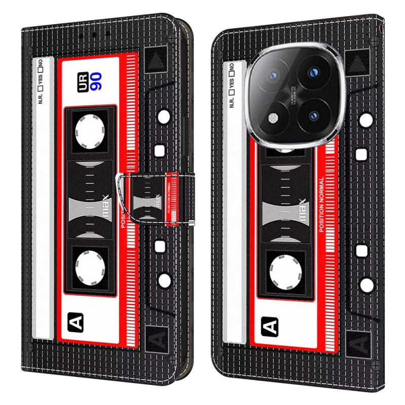 Læder Cover Xiaomi Redmi Note 14 Pro 4g Telefon Etui Kassettebånd