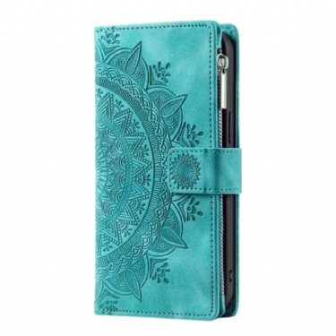 Læder Cover Xiaomi Redmi Note 14 Pro 4g Telefon Etui Mandala Ruskindseffekt