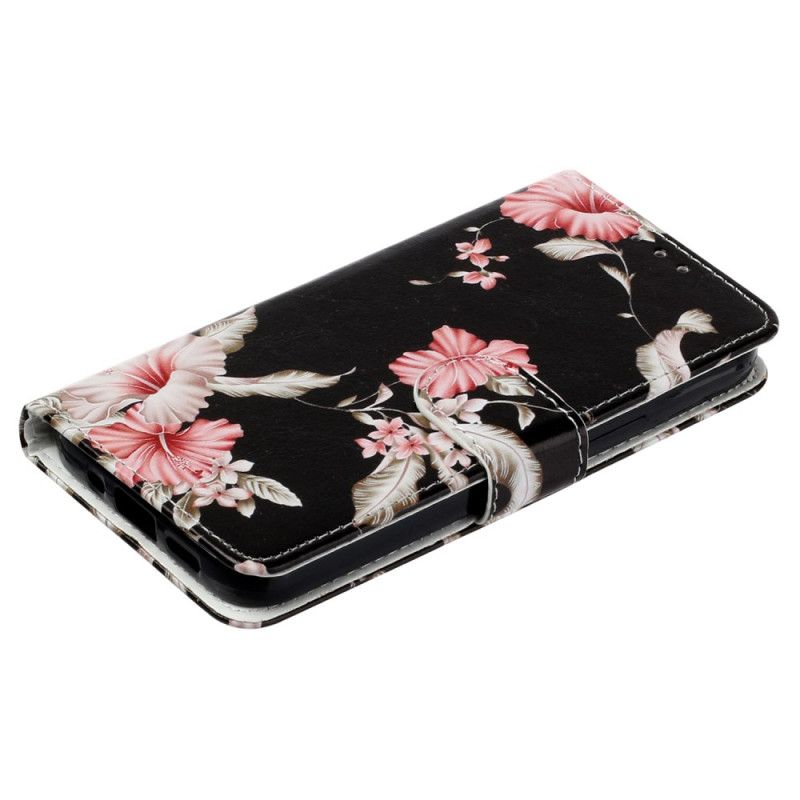 Læder Cover Xiaomi Redmi Note 14 Pro 4g Telefon Etui Rhododendroner