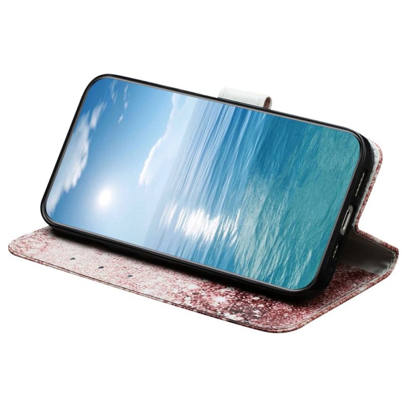 Læder Cover Xiaomi Redmi Note 14 Pro 4g Telefon Etui Rosaguld Marmor