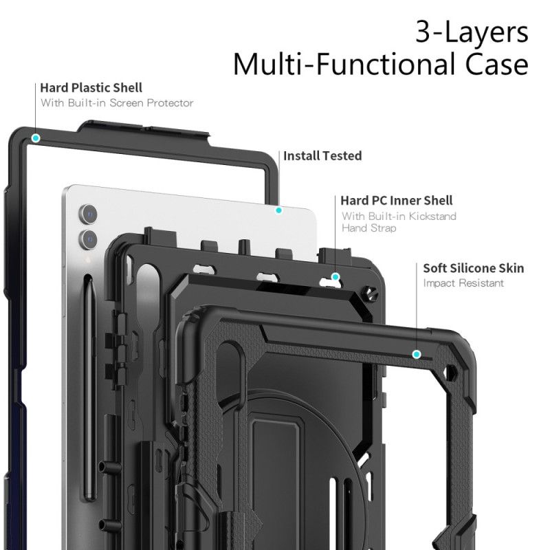Cover Samsung Galaxy Tab S10 Ultra Stativ Og Skærmbeskytter
