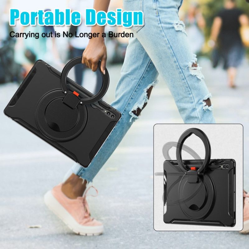 Cover Samsung Galaxy Tab S10 Ultra Telefon Etui Roterende Ringstativ