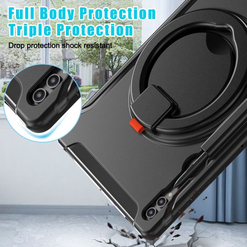 Cover Samsung Galaxy Tab S10 Ultra Telefon Etui Roterende Ringstativ