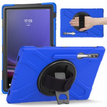 Cover Samsung Galaxy Tab S10 Ultra Tredobbelt Beskyttelsesrem Og Stativ