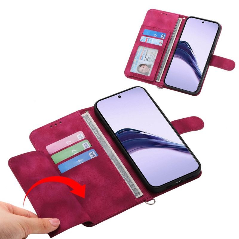 Flip Cover Realme 14 Pro 5g Blomsterblonder Med Rem