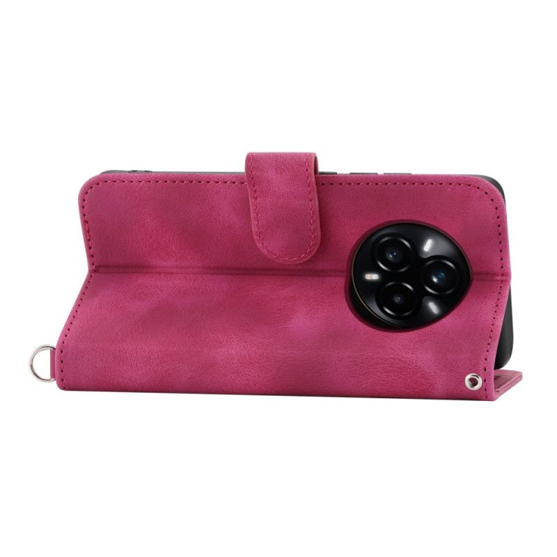 Flip Cover Realme 14 Pro 5g Blomsterblonder Med Rem