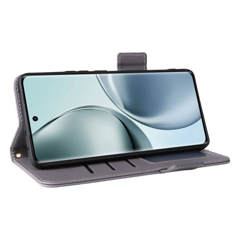 Flip Cover Realme 14 Pro 5g Litchi Kunstlæder Med Rem